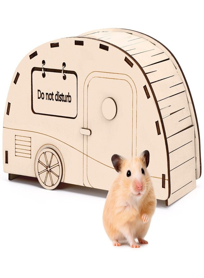 CypherX Wooden Hamster Hideout Hamster Toys Small Animals Cage Accessories for Hammie and Other Small Pets - Image 1